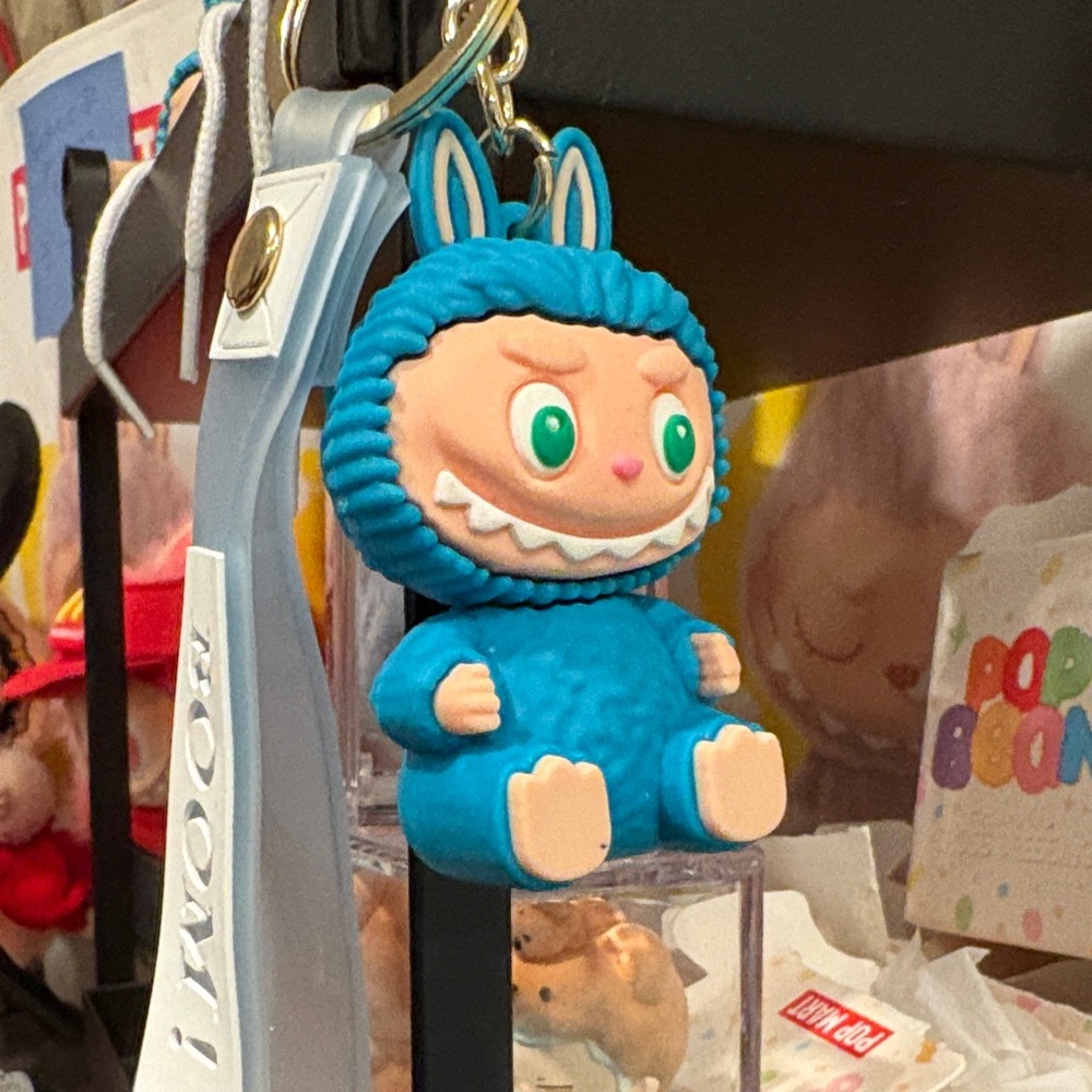 Blue Labubu Monster Keychain - Picture 2 of 2